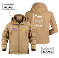 Thumbnail for CUSTOM FLAG, LOGO & NAME WITH BADGE DESIGNED MILITARY FLEECE THE AV8R