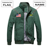 Thumbnail for CUSTOM FLAG & NAME WITH BADGE 3 DESIGNED PILOT  S THE AV8R