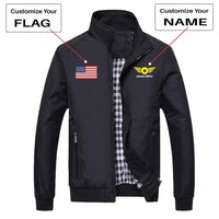 Thumbnail for CUSTOM FLAG & NAME WITH BADGE 4 DESIGNED PILOT  S THE AV8R