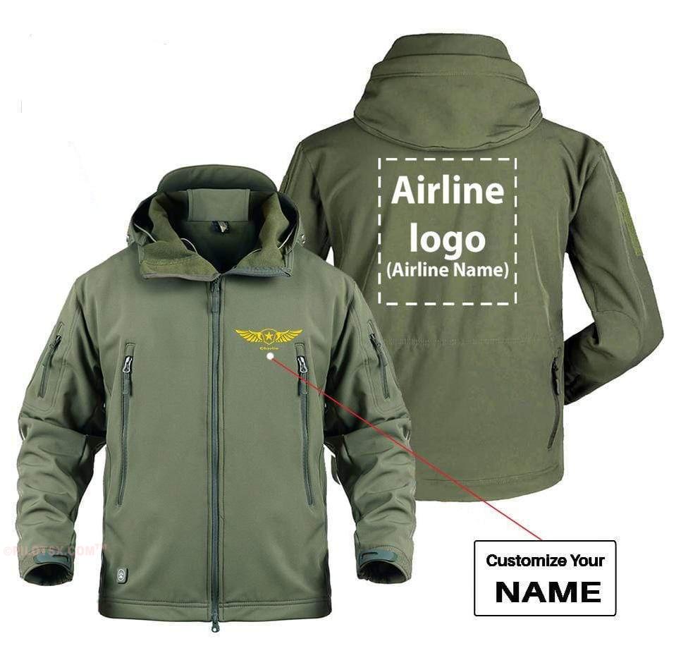 CUSTOM NAME & AIRLINE LOGO DESIGNED MILITARY FLEECE THE AV8R