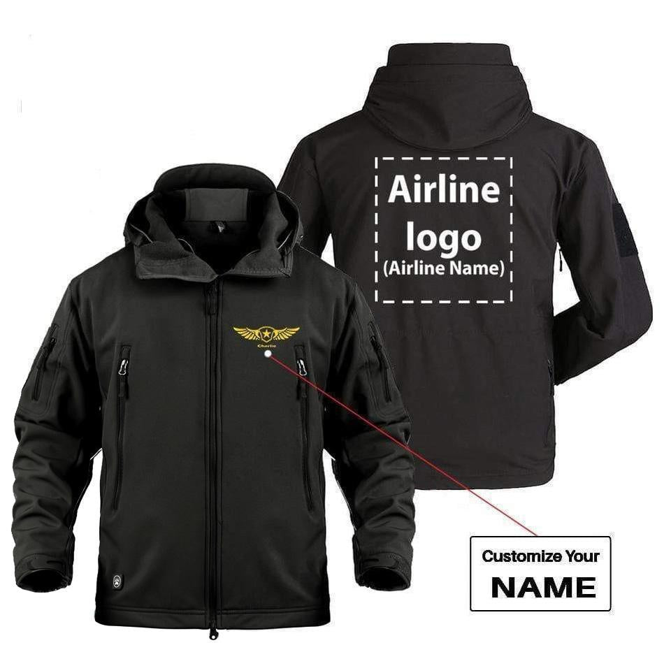 CUSTOM NAME & AIRLINE LOGO DESIGNED MILITARY FLEECE THE AV8R