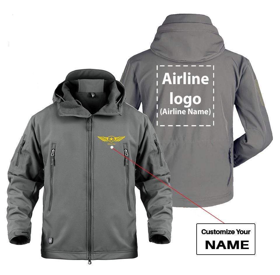 CUSTOM NAME & AIRLINE LOGO DESIGNED MILITARY FLEECE THE AV8R