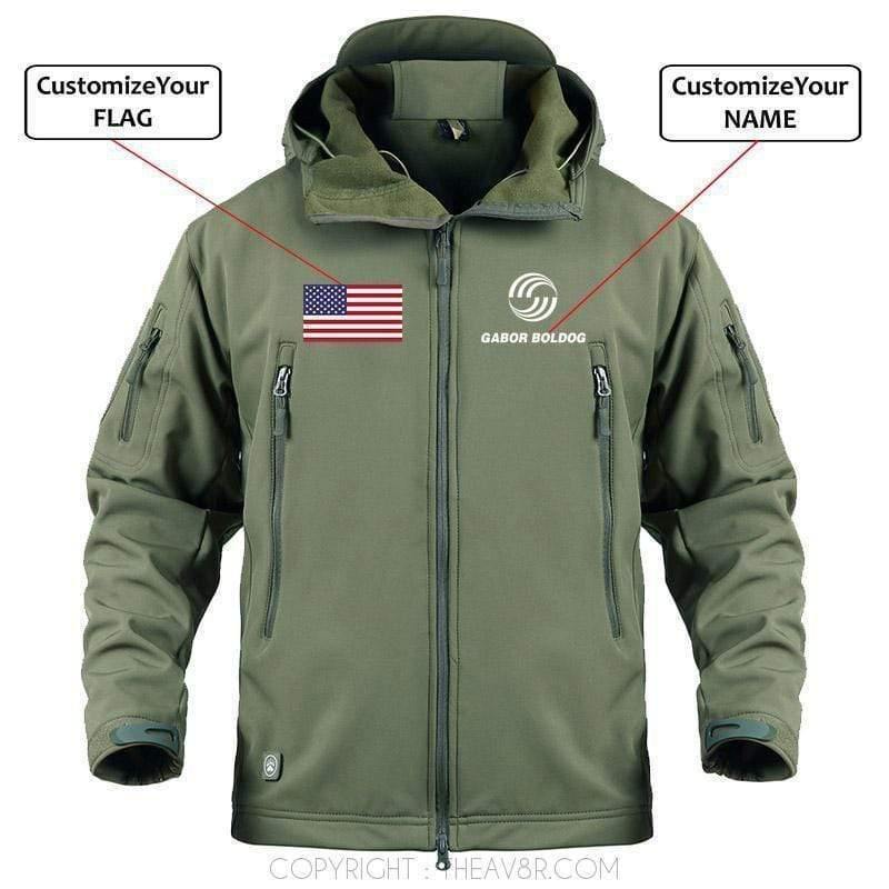 CUSTOM NAME & FLAG AIRBUS LOGO - WARM TACTICAL MILITARY FLEECE THE AV8R