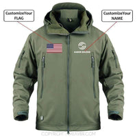 Thumbnail for CUSTOM NAME & FLAG AIRBUS LOGO - WARM TACTICAL MILITARY FLEECE THE AV8R