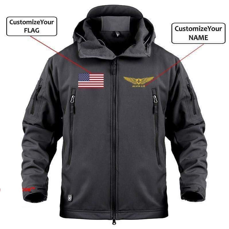 CUSTOM NAME & FLAG - WARM TACTICAL II MILITARY FLEECE THE AV8R