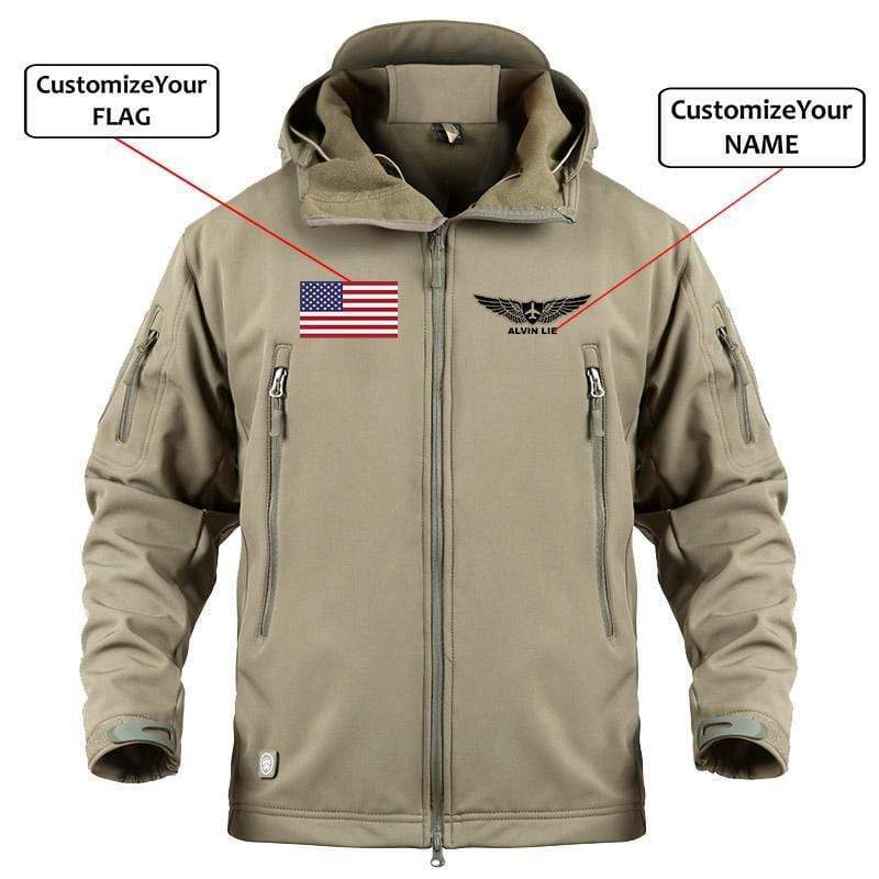 CUSTOM NAME & FLAG - WARM TACTICAL II MILITARY FLEECE THE AV8R