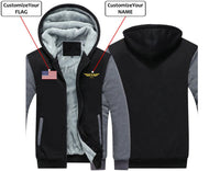 Thumbnail for CUSTOM THE FLAG & NAME ZIPPER SWEATERS THE AV8R