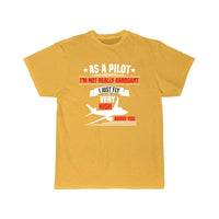 Thumbnail for plane pilot flight high humor funny plane T-SHIRT THE AV8R