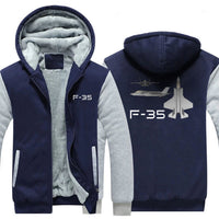 Thumbnail for F-35 DESIGNED ZIPPER SWEATER THE AV8R