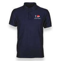 Thumbnail for I LOVE AVIAITON POLO SHIRT THE AV8R