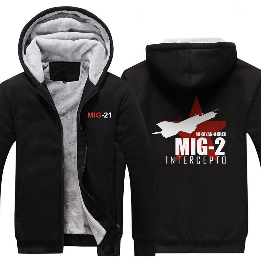 M I G  21  DESIGNED ZIPPER SWEATER THE AV8R