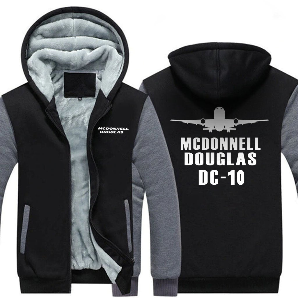 MCDONNELL DOUGLAS DC 10 DESIGNED ZIPPER SWEATER THE AV8R