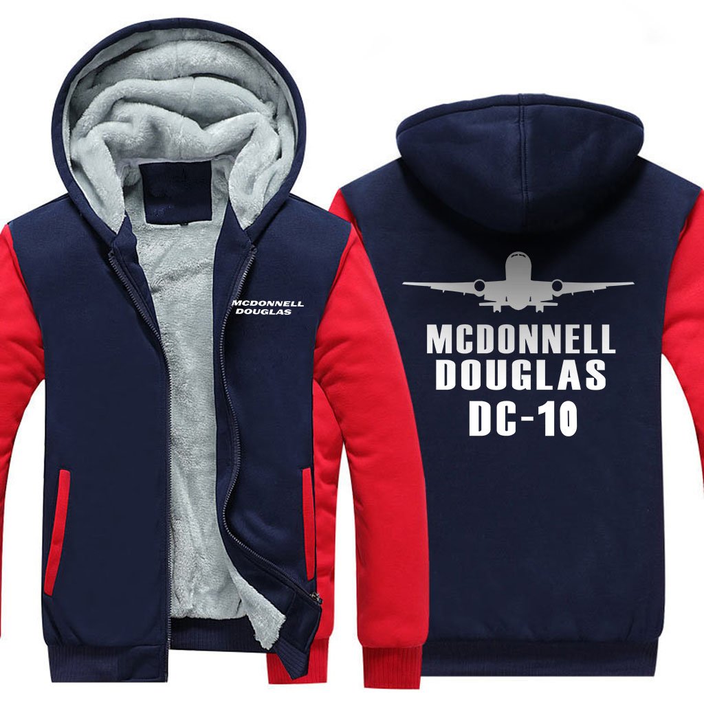 MCDONNELL DOUGLAS DC 10 DESIGNED ZIPPER SWEATER THE AV8R