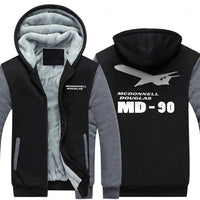 Thumbnail for MCDONNELL DOUGLAS MD 90 DESIGNED ZIPPER SWEATER THE AV8R