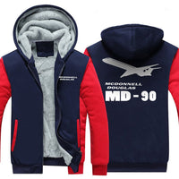 Thumbnail for MCDONNELL DOUGLAS MD 90 DESIGNED ZIPPER SWEATER THE AV8R