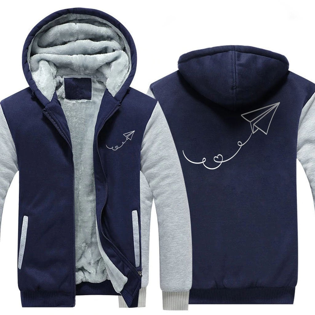 PAPER PLANE DESIGNED ZIPPER SWEATER THE AV8R