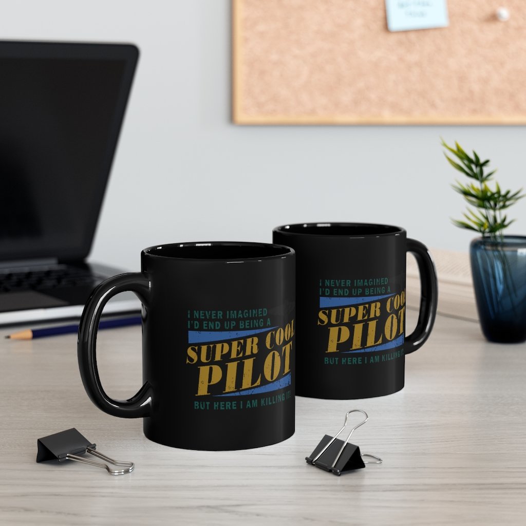 SUPER COOL  PILOT DESIGNED - MUG Printify