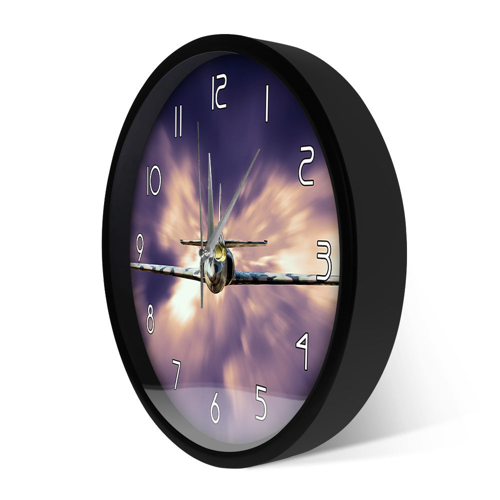 Military Jet Fighter Modern Wall Clock Airplane Flying AV8R