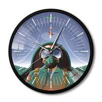 Thumbnail for Military Pilot In Aircraft Cockpit Airplane Wall Clock Aviation Home Decor The Flying Plane Jet Aviator Wall Art Clock Watch AV8R
