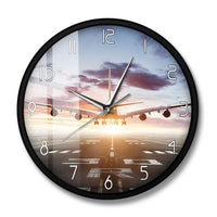 Thumbnail for AIRBUS A380 Flying Over Runway Modern Wall Clock AV8R