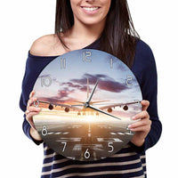 Thumbnail for AIRBUS A380 Flying Over Runway Modern Wall Clock AV8R