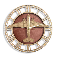 Thumbnail for C-47 Skytrain Aircraft Plane Wooden Wall Clock THE AVIATOR