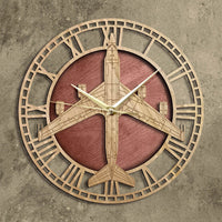 Thumbnail for RC-135 Rivet Joint Wood Wall Clock THE AVIATOR