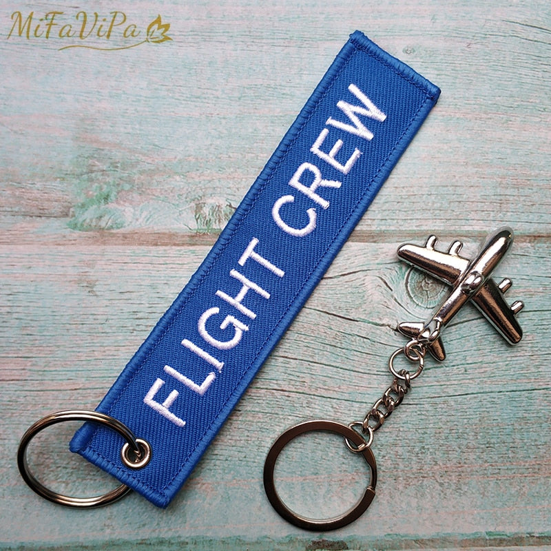 Pilot Flight Crew Key Chain with 1 PC Metal Plane Keyrings THE AVIATOR