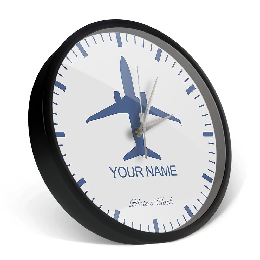 Personalized Name Aircraft Wall Clock AV8R