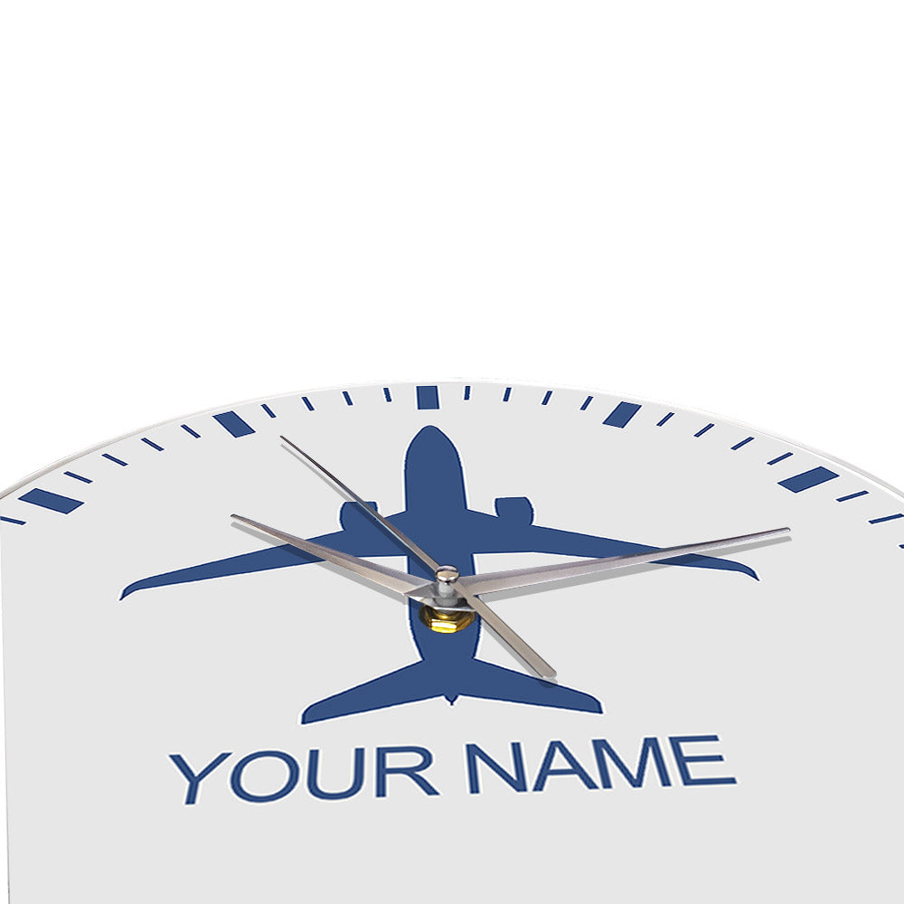 Personalized Name Aircraft Wall Clock AV8R