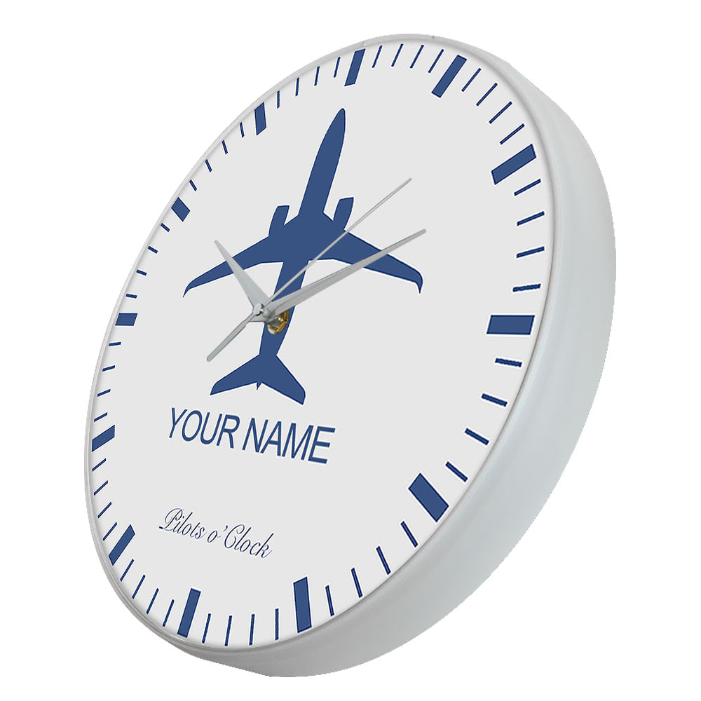 Personalized Name Aircraft Wall Clock AV8R