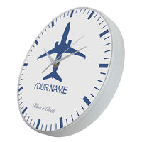 Thumbnail for Personalized Name Aircraft Wall Clock AV8R