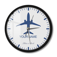 Thumbnail for Personalized Name Aircraft Wall Clock AV8R