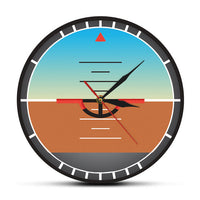 Thumbnail for Airplane Instruments Aircraft Gyro Horizon Designed Wall Clock Aviator Airlines Home Decor Attitude Indicator Pilots Wall Watch AV8R