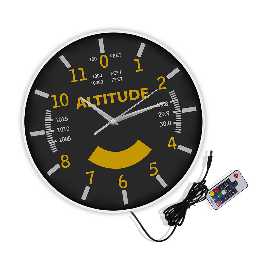 Aviation Altimeter Instrument Style Wall Clock AV8R