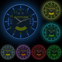 Thumbnail for Aviation Altimeter Instrument Style Wall Clock AV8R