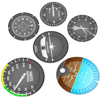 Thumbnail for Set Of 6 Aircraft Instrument AV8R