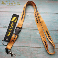 Thumbnail for Lufthansa Neck Strap Chaveiro Flight Crew Key Chain AV8R