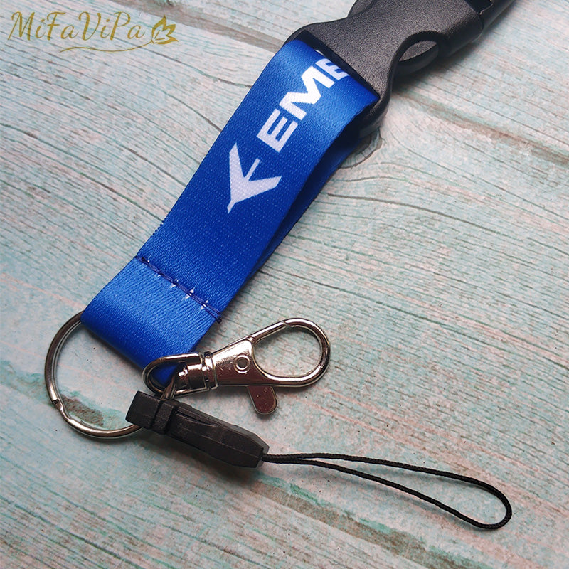 Blue Embraer Neck Strap Chaveiro Key Chain Flight Crew  Keychain AV8R