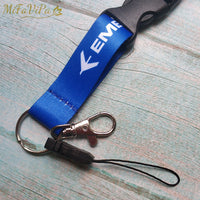 Thumbnail for Blue Embraer Neck Strap Chaveiro Key Chain Flight Crew  Keychain AV8R