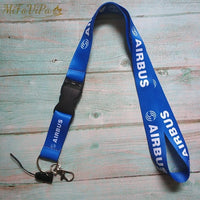 Thumbnail for Blue Embraer Neck Strap Chaveiro Key Chain Flight Crew  Keychain AV8R