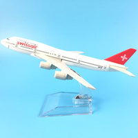 Thumbnail for Swiss Air Swissair Airlines Boeing 747 B747 200 Airways Airplane Model Plane Model W Stand Aircraft Gift AV8R