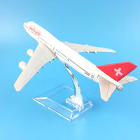 Thumbnail for Swiss Air Swissair Airlines Boeing 747 B747 200 Airways Airplane Model Plane Model W Stand Aircraft Gift AV8R