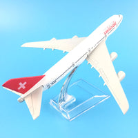 Thumbnail for Swiss Air Swissair Airlines Boeing 747 B747 200 Airways Airplane Model Plane Model W Stand Aircraft Gift AV8R