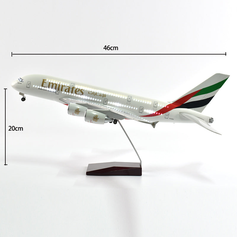 United Arab Emirates Airbus 380 Airplane Model Plane Model Aircraft Model 1/160 Scale Diecast Resin Airplanes AV8R