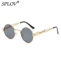 Thumbnail for New Fashion Retro Steampunk Round Metal Sunglasses for Men and Women AV8R