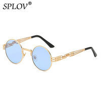 Thumbnail for New Fashion Retro Steampunk Round Metal Sunglasses for Men and Women AV8R
