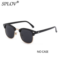 Thumbnail for Semi Rimless Polarized Sunglasses Men Women Vintage Metal Sun Glasses AV8R