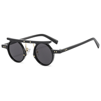 Thumbnail for Fashion Round Punk Sunglasses Men Women Small Retro Gradient Lens Shades Vintage Color AV8R