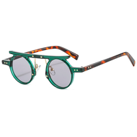 Thumbnail for Fashion Round Punk Sunglasses Men Women Small Retro Gradient Lens Shades Vintage Color AV8R